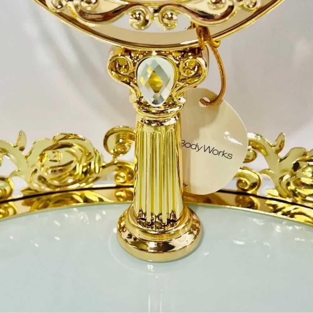 Disney x Bath & Bodyworks Belle Gold Rose Princess Makeup Mirror